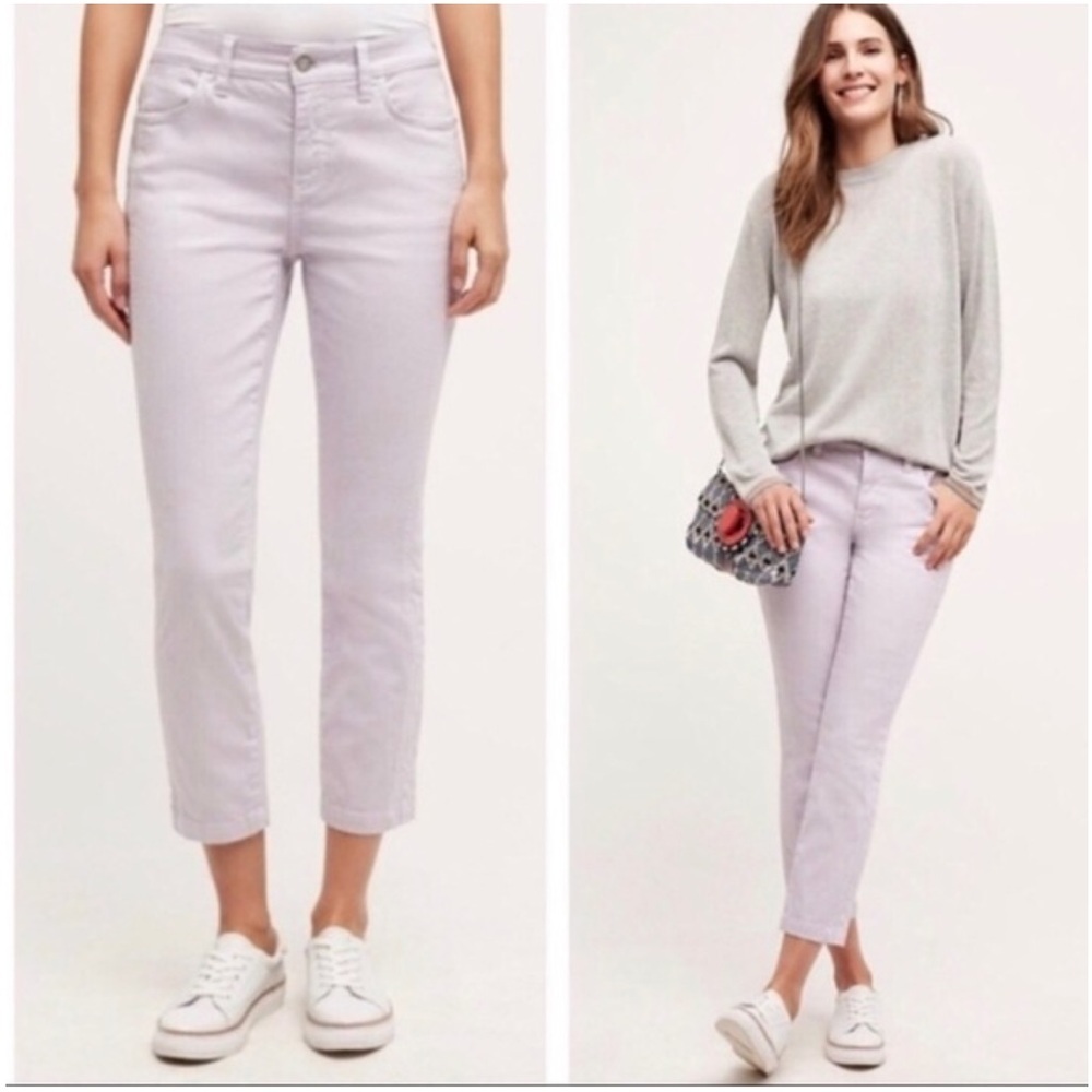 Pilcro Stet Ankle Jeans Lavender Lilac Purple Size 29